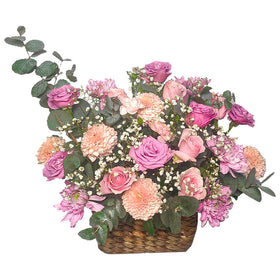 Rosey Lilac in Basket