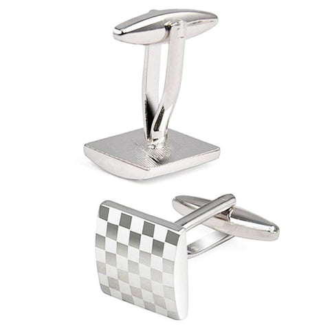Men's Collection Classic Silver Square Cufflink