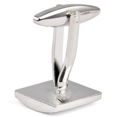 Men's Collection Classic Silver Square Cufflink