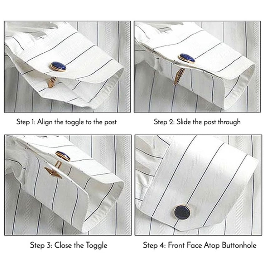 Men's Collection Classic Silver Square Cufflink
