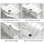Men's Collection Classic Silver Square Cufflink