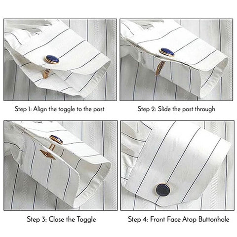 Men's Collection Classic Silver Square Cufflink