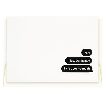 Outerbloom Cardkit Miss You Speech Bubble