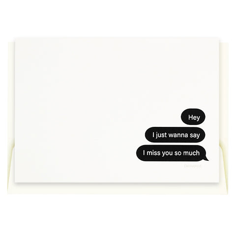 Outerbloom Cardkit Miss You Speech Bubble