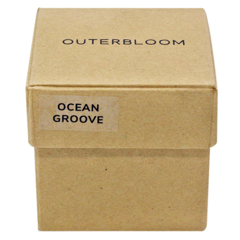 Outerbloom Candle Ocean Groove in Geometric Pot