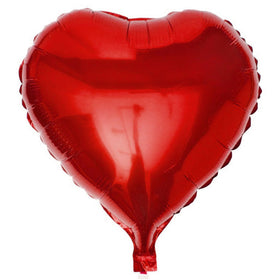 Medium Heart Foil Balloon - Red