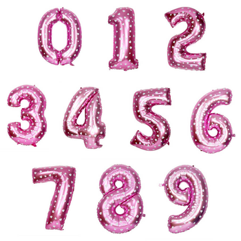 Jumbo Pink Number Foil Balloon 0-9