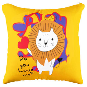 Calm Lion Orange Pillow