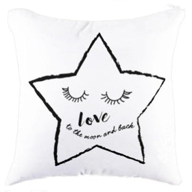 Loving Star White Pillow