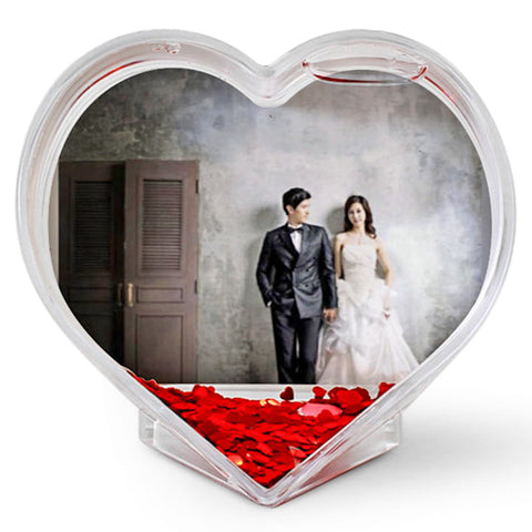 Custom Photo Love Water Glitter