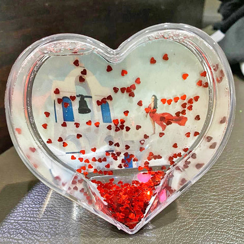 Custom Photo Love Water Glitter