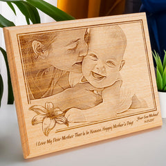 Custom Photo Wood Engraved