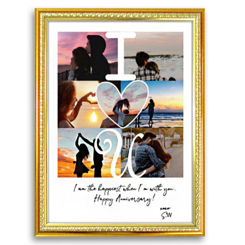 Custom Photo Collage I Love U