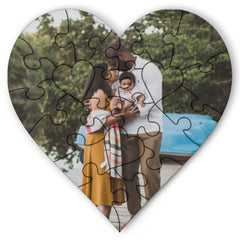 Custom Love Woods Puzzle Heart Series