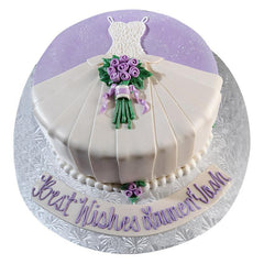 Dresses And Roses Cake