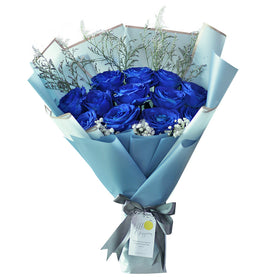Majestic Blue Romance Bouquet