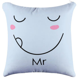 Mr Sleepy Blue Pillow