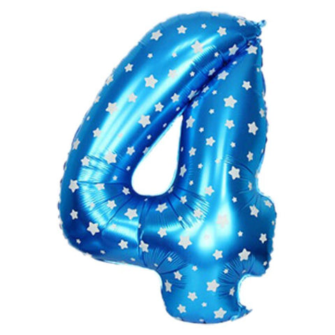 Jumbo Blue Number Foil Balloon 0-9