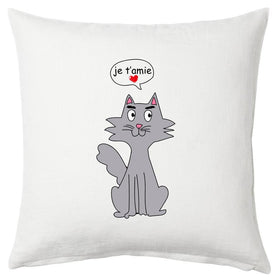 Je T'amie Cat Pillow